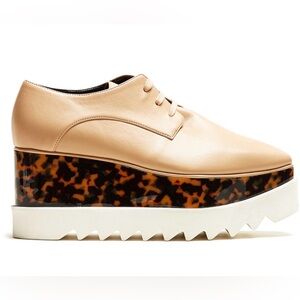 Stella McCartney Ellis Sneakers with Tortoise Shell Platforms Size 7 (37)
